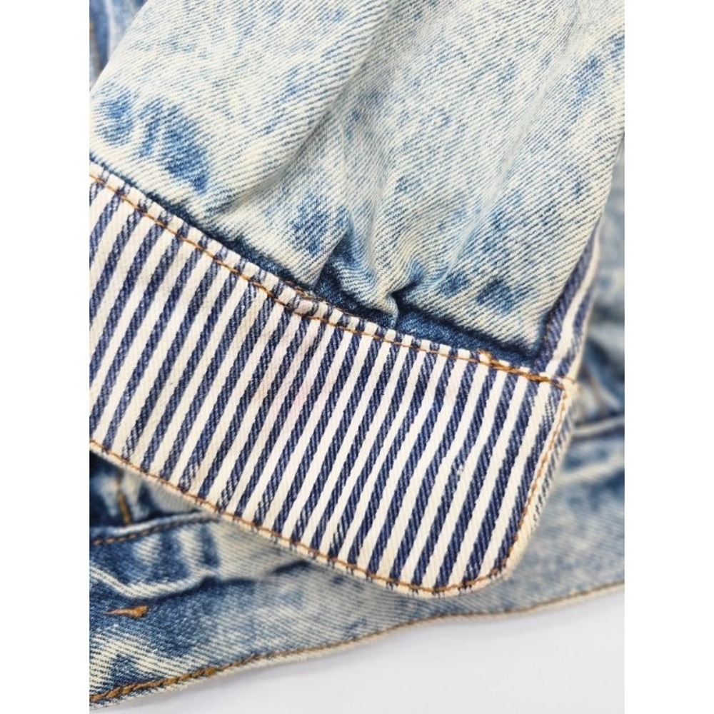 Vintage GET USED Classic Jeans RN 71554 by Elie Demin Striped Lining and Cuffs M - Picture 7 of 13